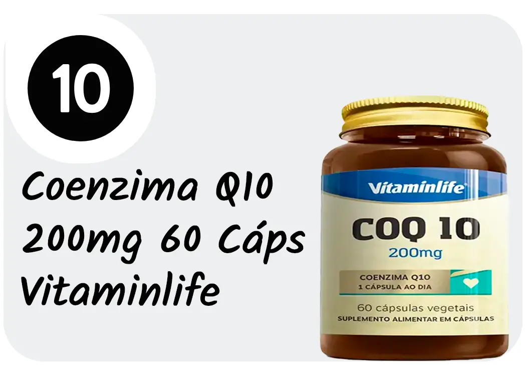 NUMERO 10 Coenzima Q10 200mg 60 Cáps – Vitaminlife