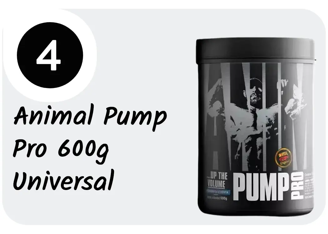 NUMERO 4 Pré-treino Animal Pump Pro 600g - Universal Nutrition